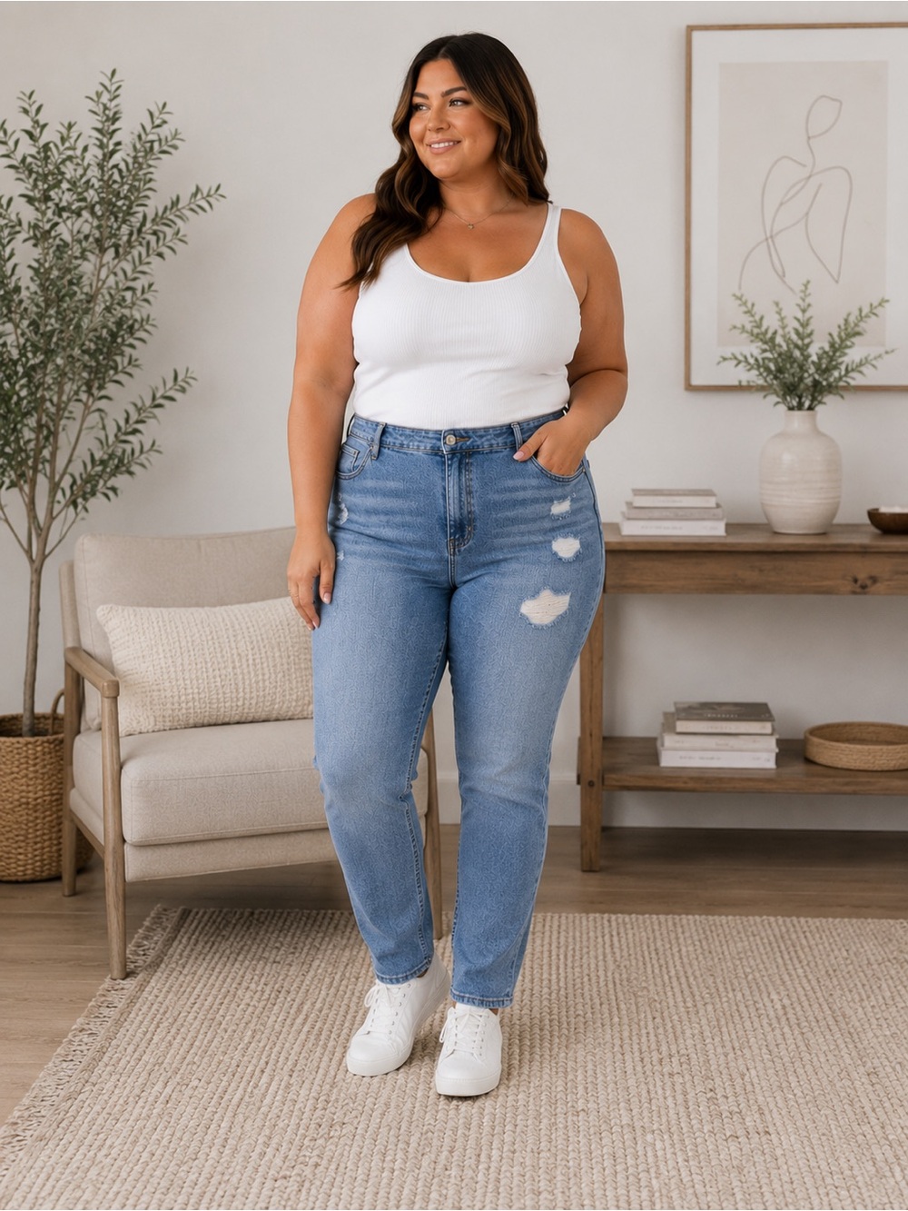 NWT Torrid Stretch Rigid High Rise Straight Jeans Maverick Distressed 26 Short